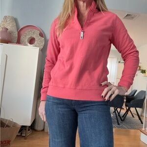 Brand New Vineyard Vines Pink Quarter-Zip Sweatshirt
